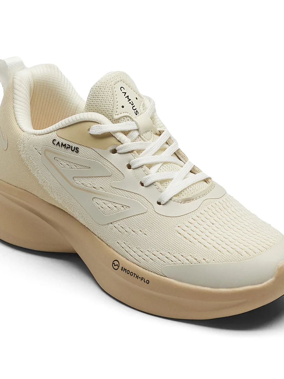 GLIMPSE Off White Women's Running Shoes - Image 7