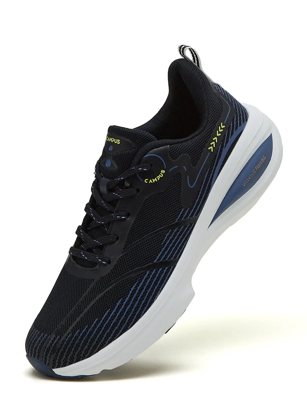 GLITCH Navy Men's Running Shoes - Image 3
