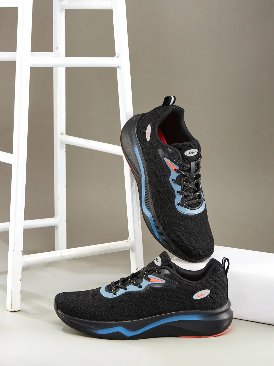 GRETTA Black Men's Running Shoes