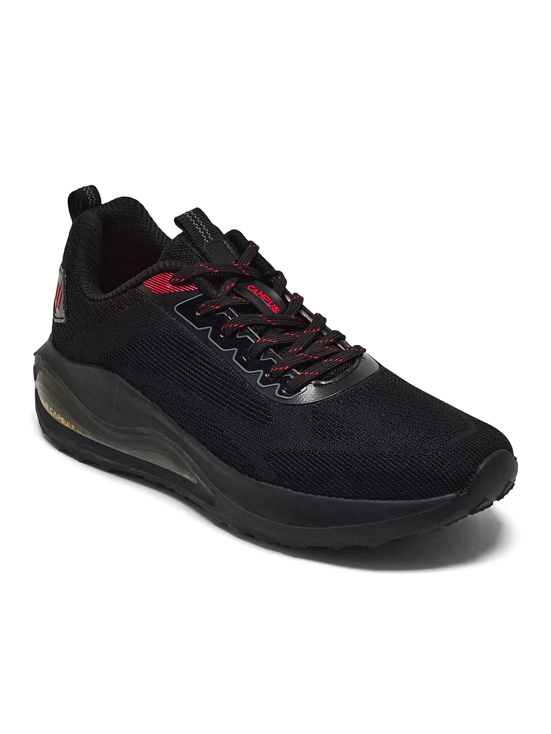 HEDGE Black Men's Running Shoes - Image 3