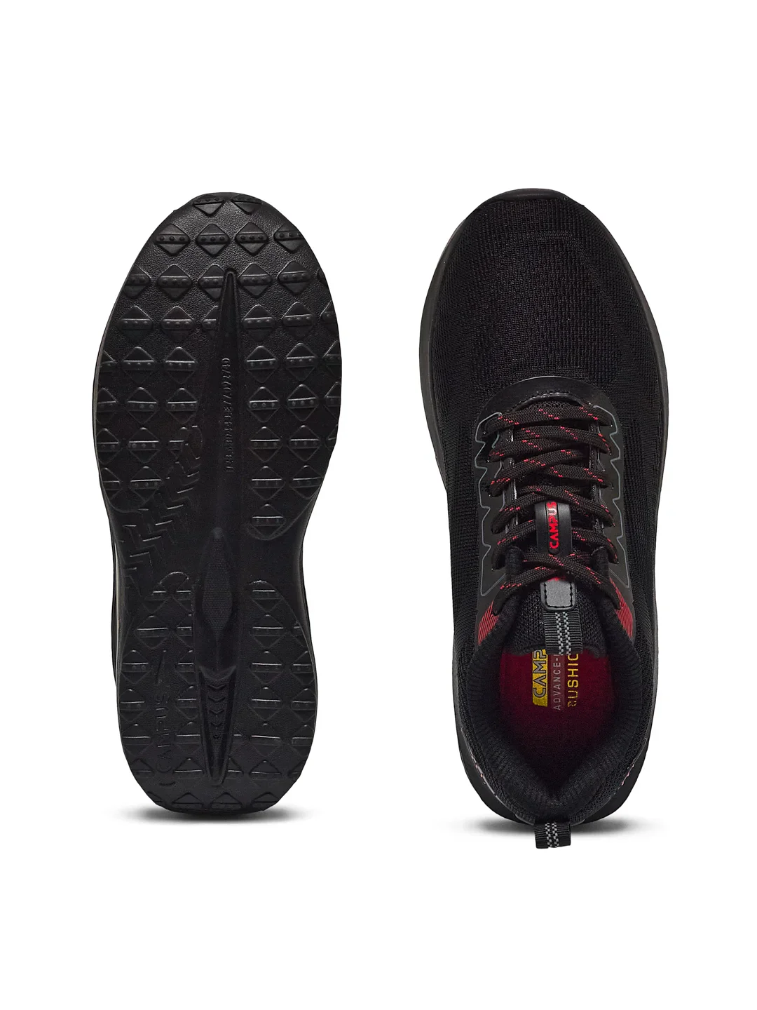 HEDGE Black Men's Running Shoes - Image 5