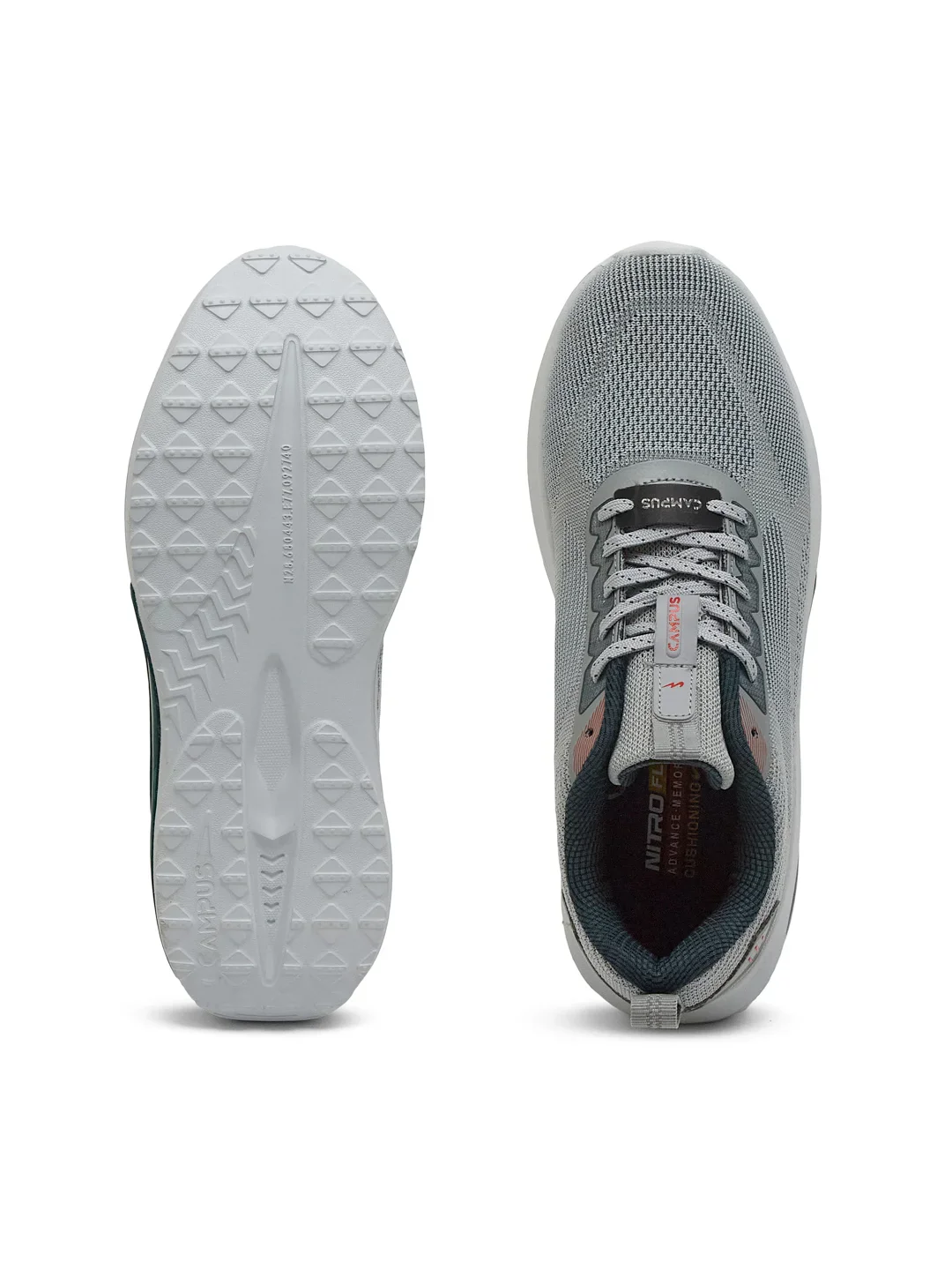 HEDGE Grey Men's Running Shoes - Image 5