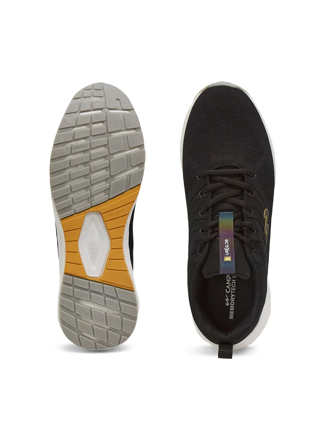 HELIX PRO Black Men's Running Shoes - Image 5