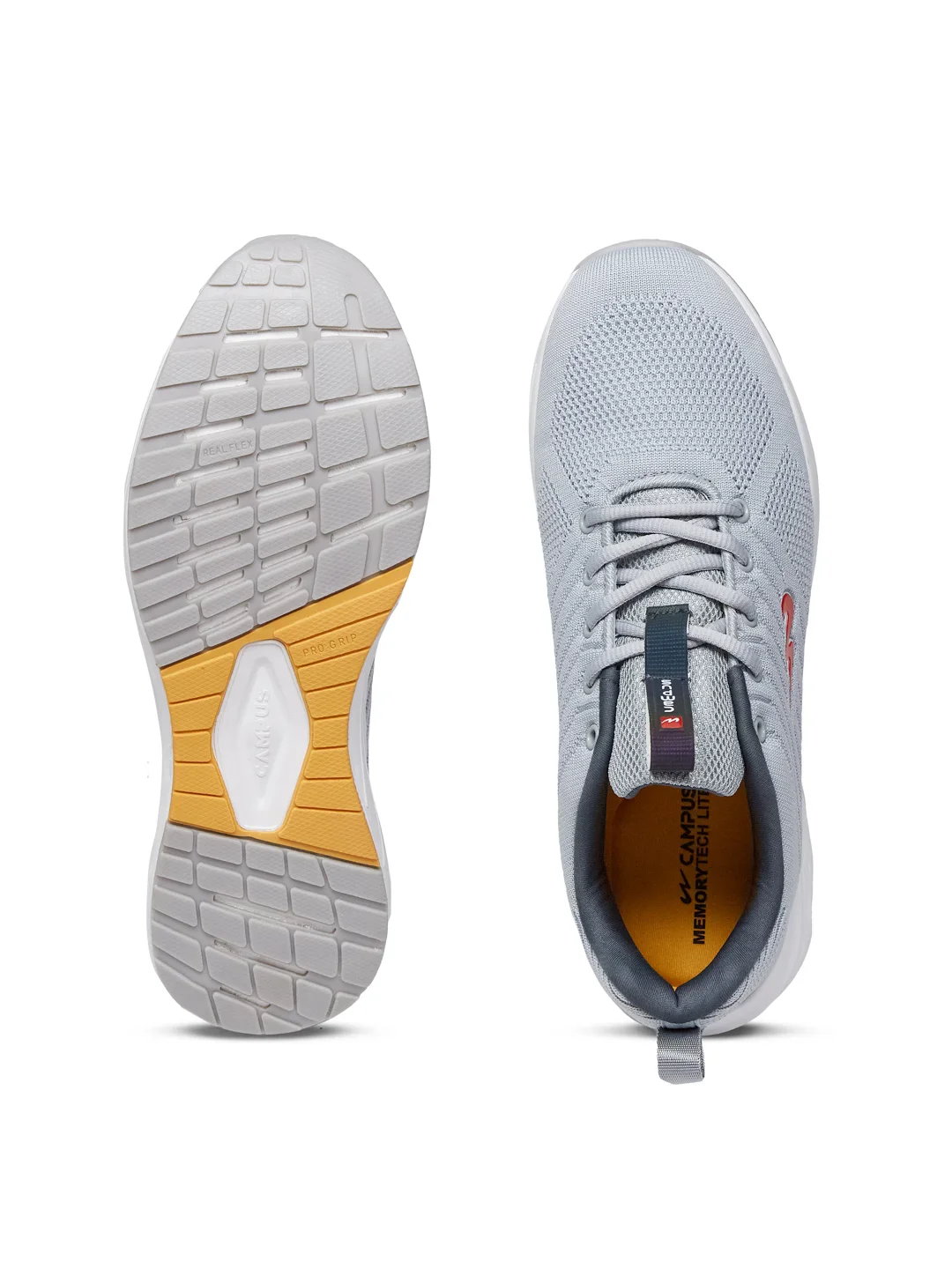 HELIX PRO Grey Men's Running Shoes - Image 5