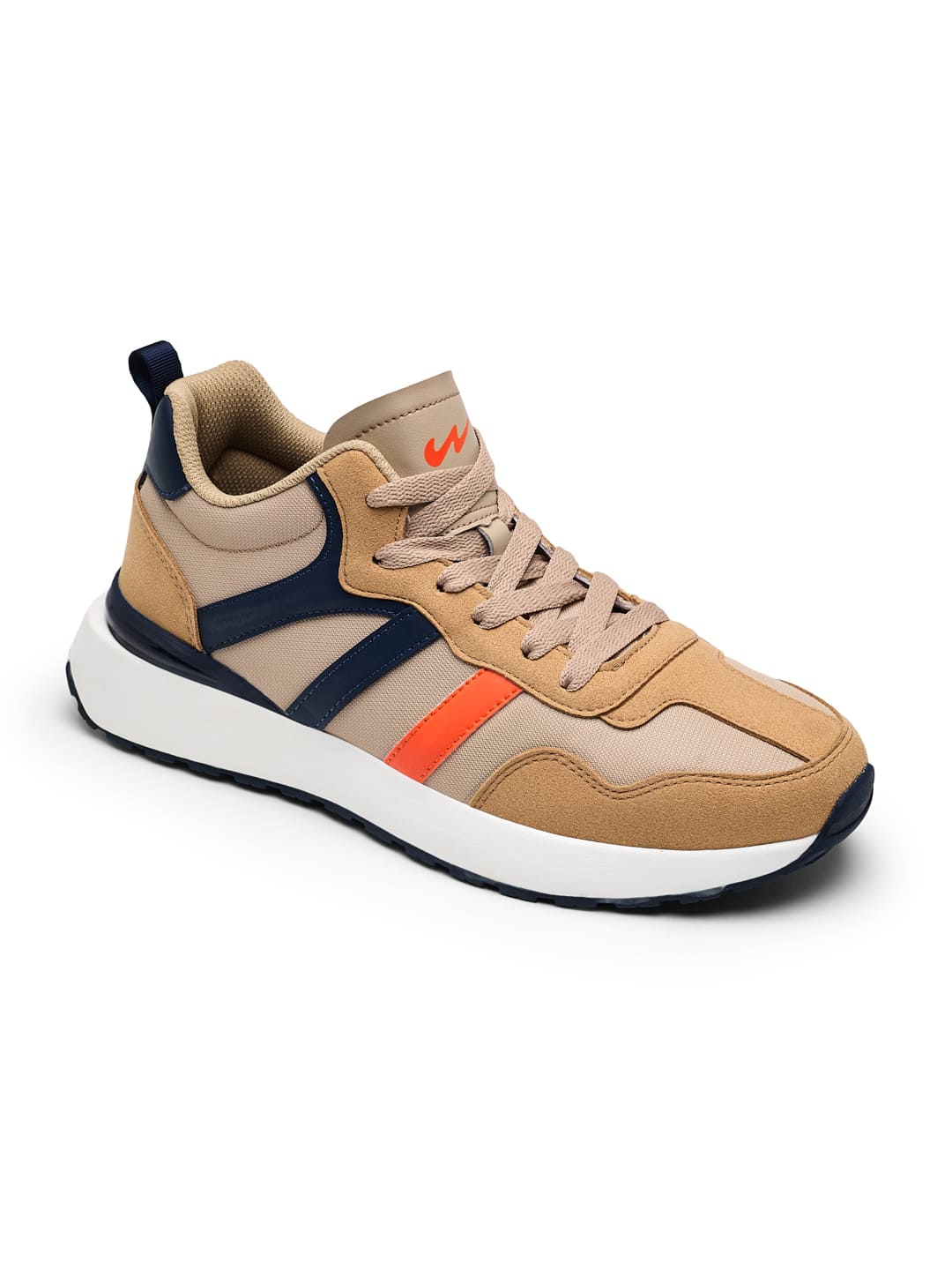 HINGE Beige Men's Sneakers - Image 3