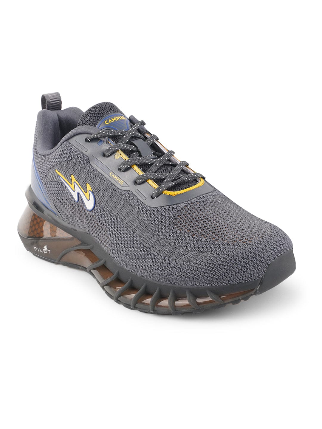 HOOD Grey Men's Running Shoes - Image 2