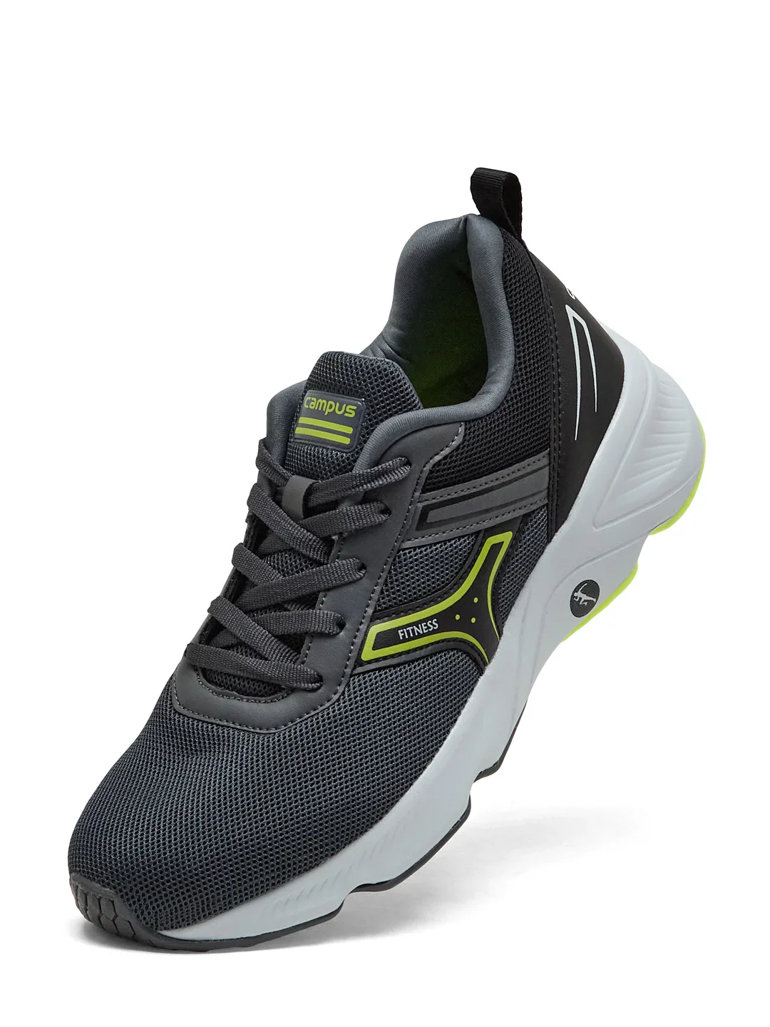 HURRICANE Grey Men's Running Shoes - Image 3