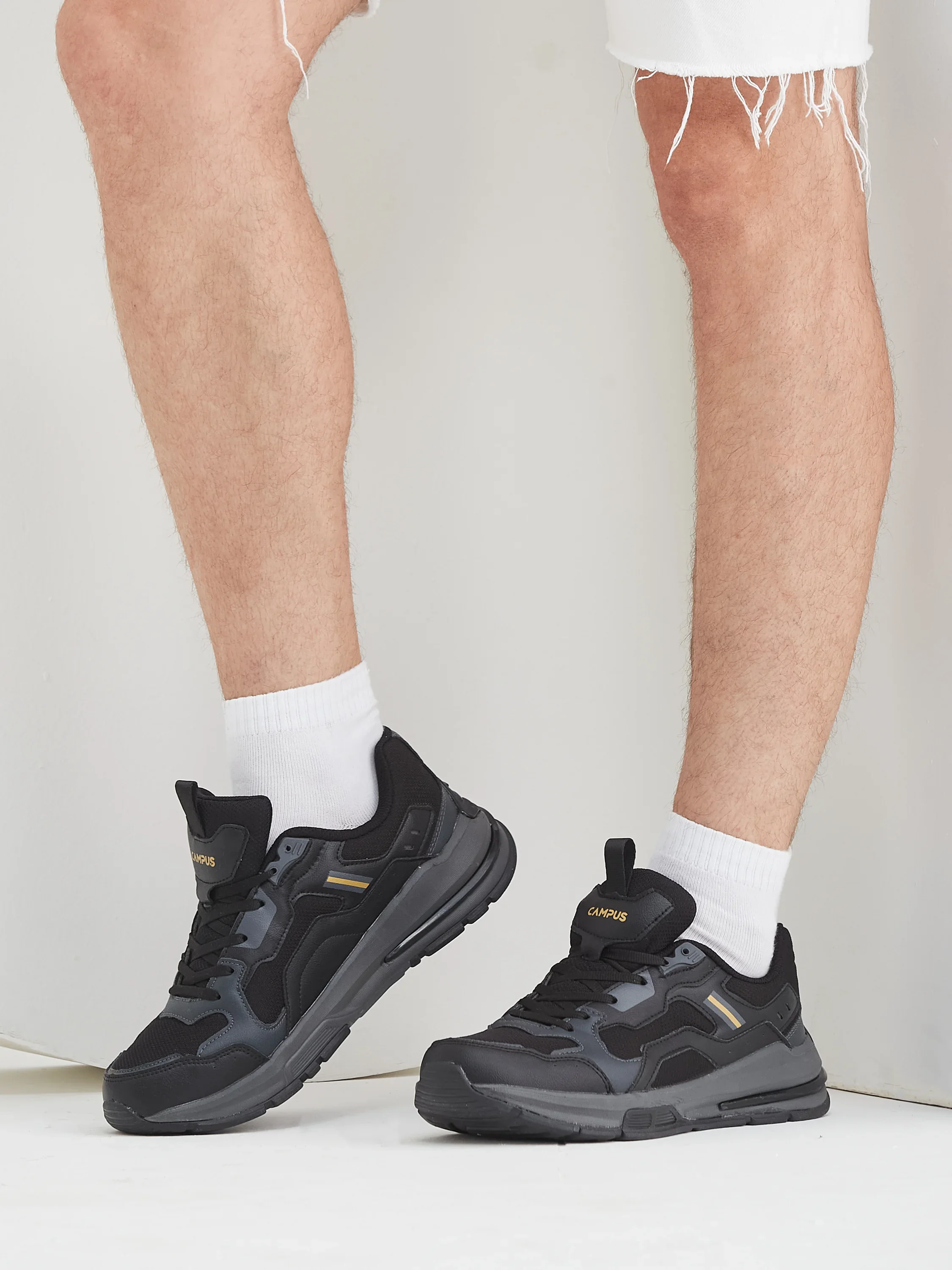 HURRICANE Grey Men's Running Shoes - Image 8