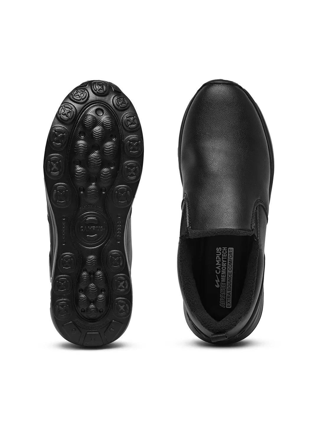 IVORY Black Men's Walking Shoes - Image 5