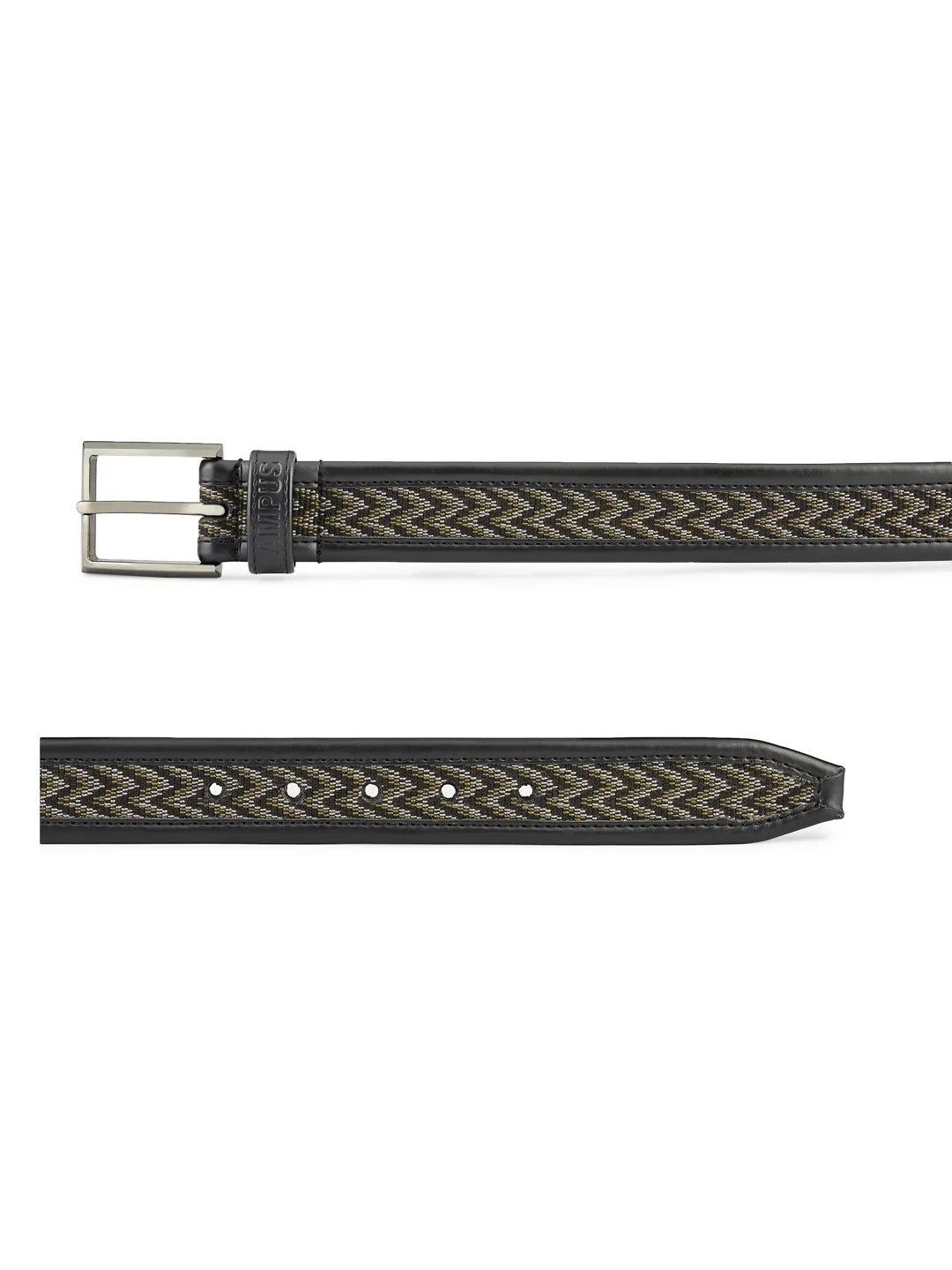 Jacquard Braided Black Unisex Belt - Image 5