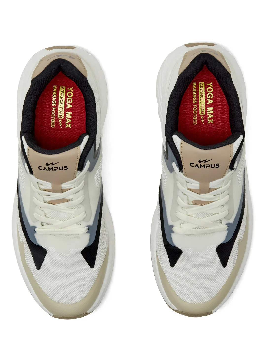 JIVE Off White Men's Running Shoes - Image 6