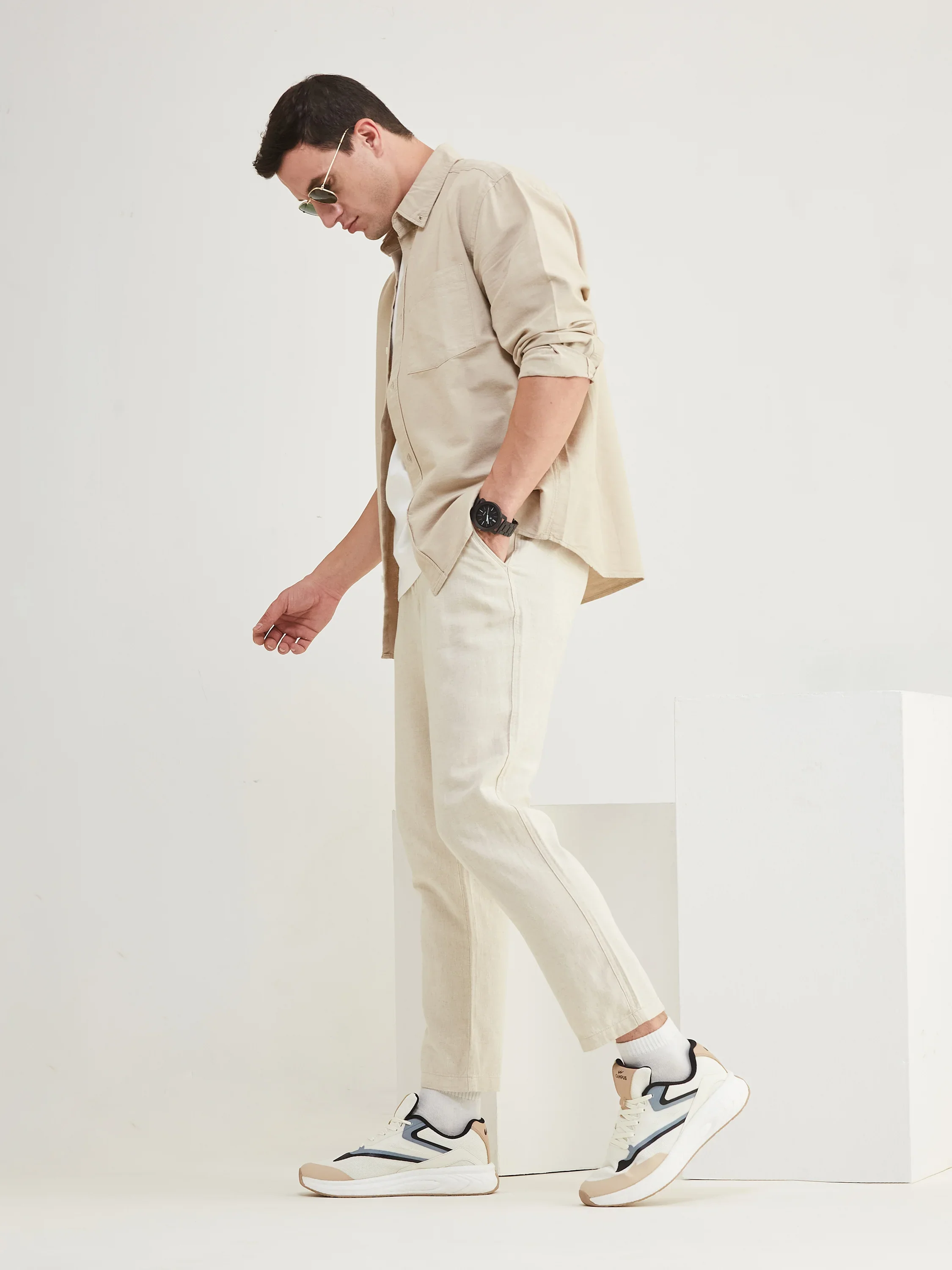 JIVE Off White Men's Running Shoes - Image 7