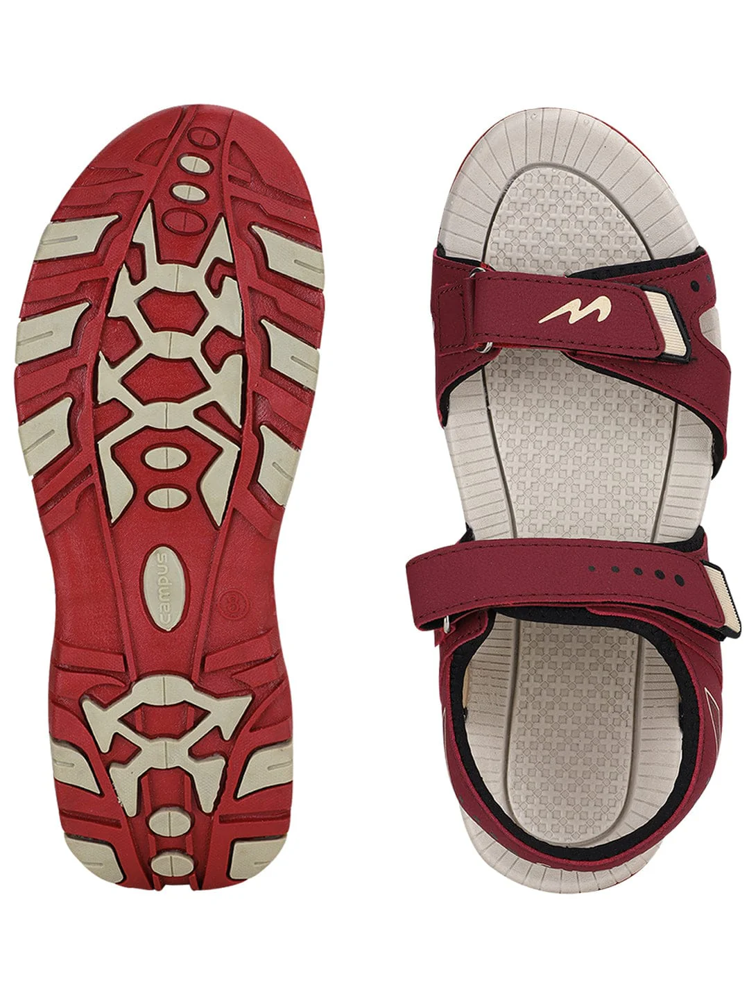 JOY N Maroon Men's Sandals - Image 4