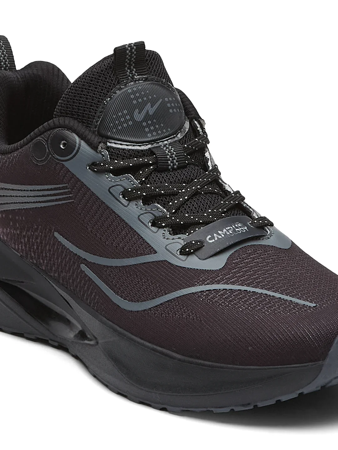 JUNIPER Black Men's Running Shoes - Image 7