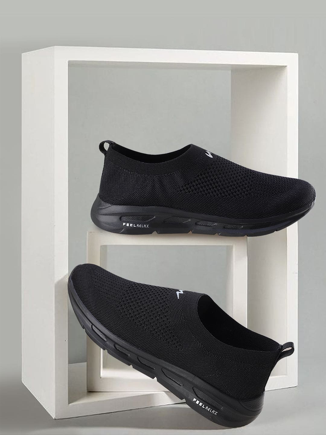 KING PRO Black Men's Walking Shoes - Image 5