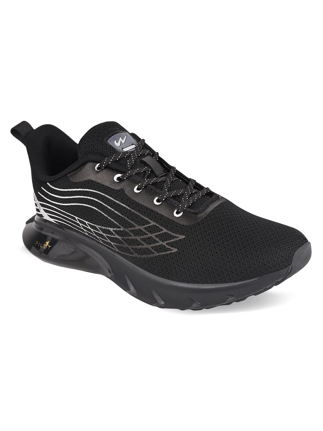 KIZER Black Men's Sports Shoes - Image 2