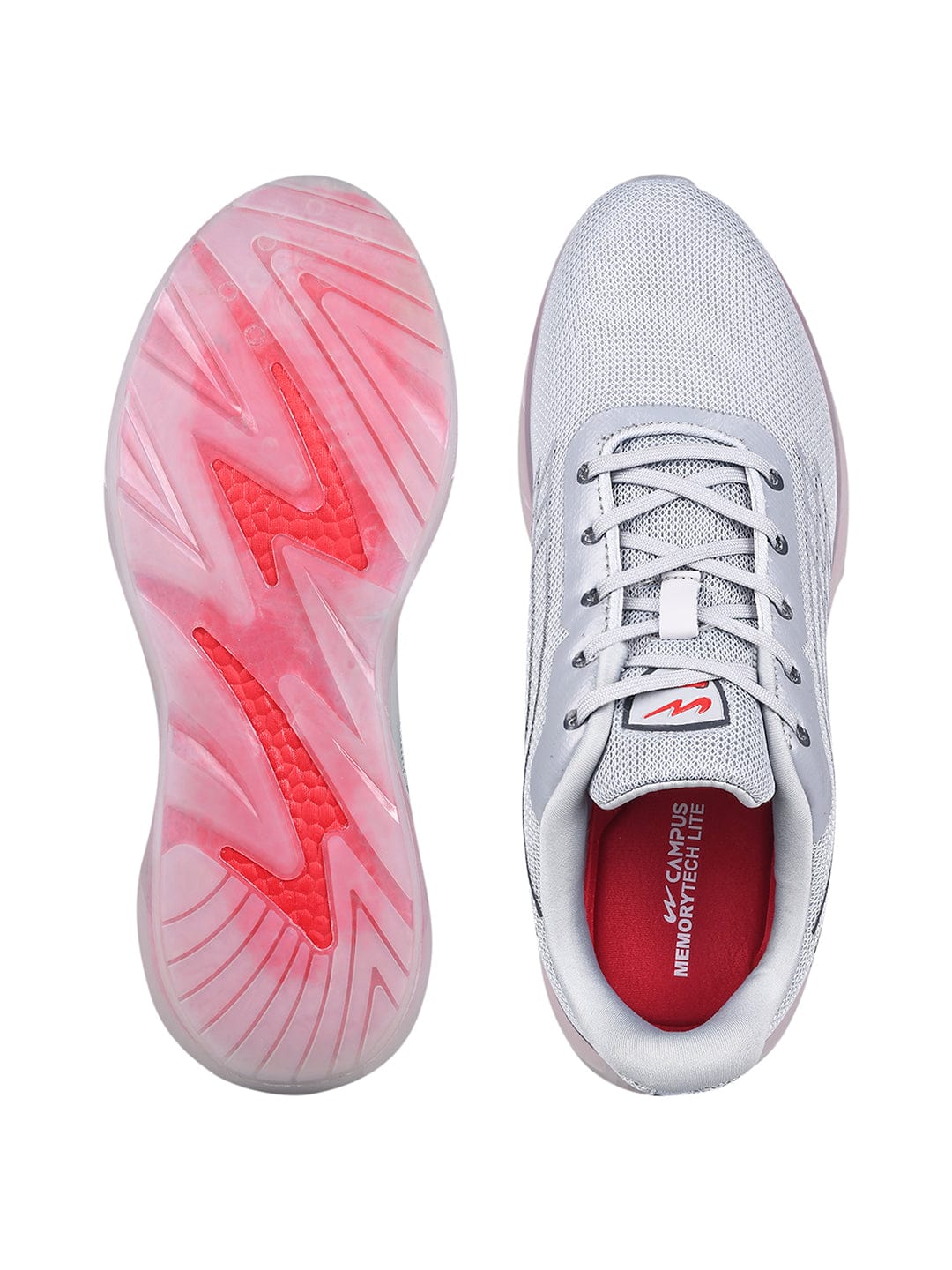 KIZER Grey Men's Sports Shoes - Image 4