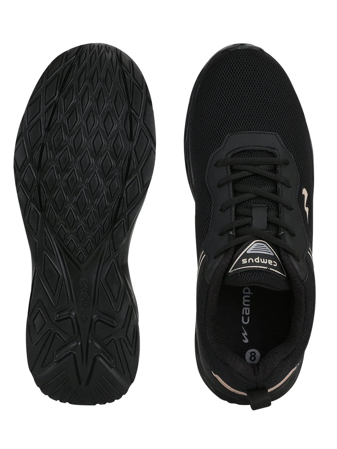 KOSMO PRO Black Men's Running Shoes - Image 3
