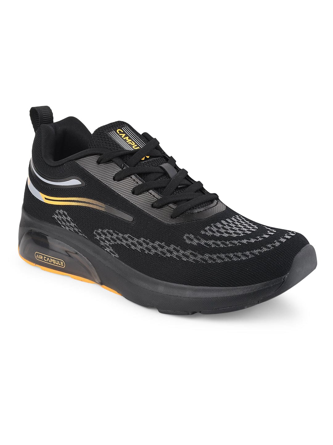 KREATION Black Men's Running Shoes - Image 2