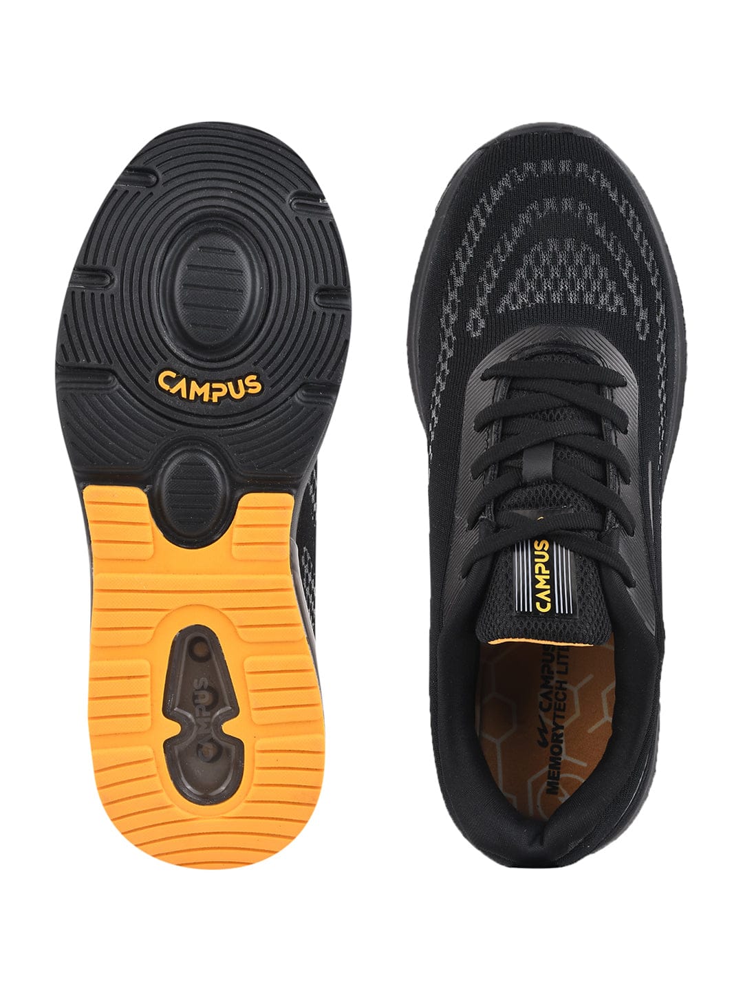 KREATION Black Men's Running Shoes - Image 4