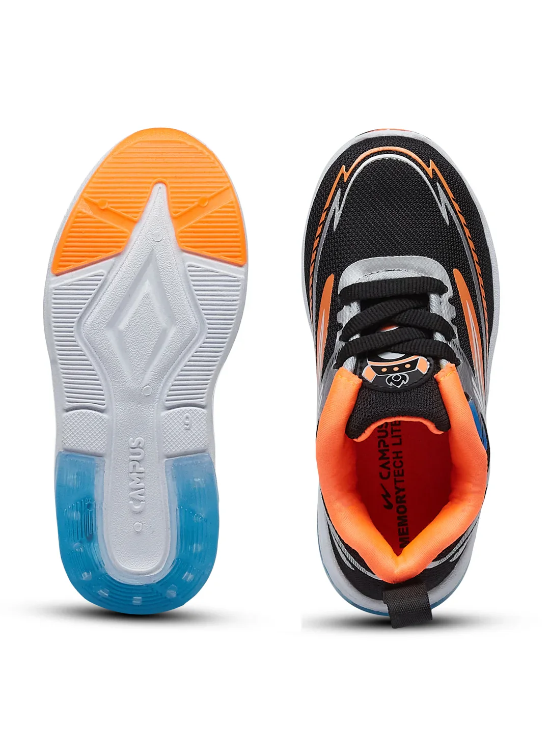 LD-01 Black Kids Running Shoes - Image 4