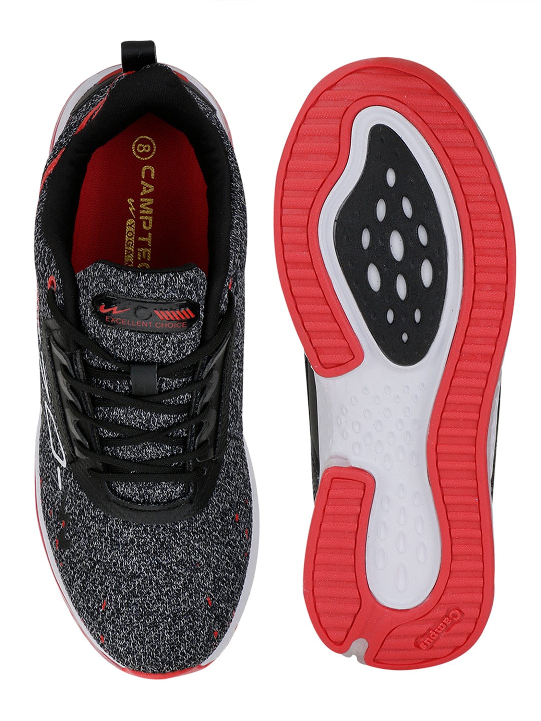 LIVVE Black Men's Running Shoes - Image 4