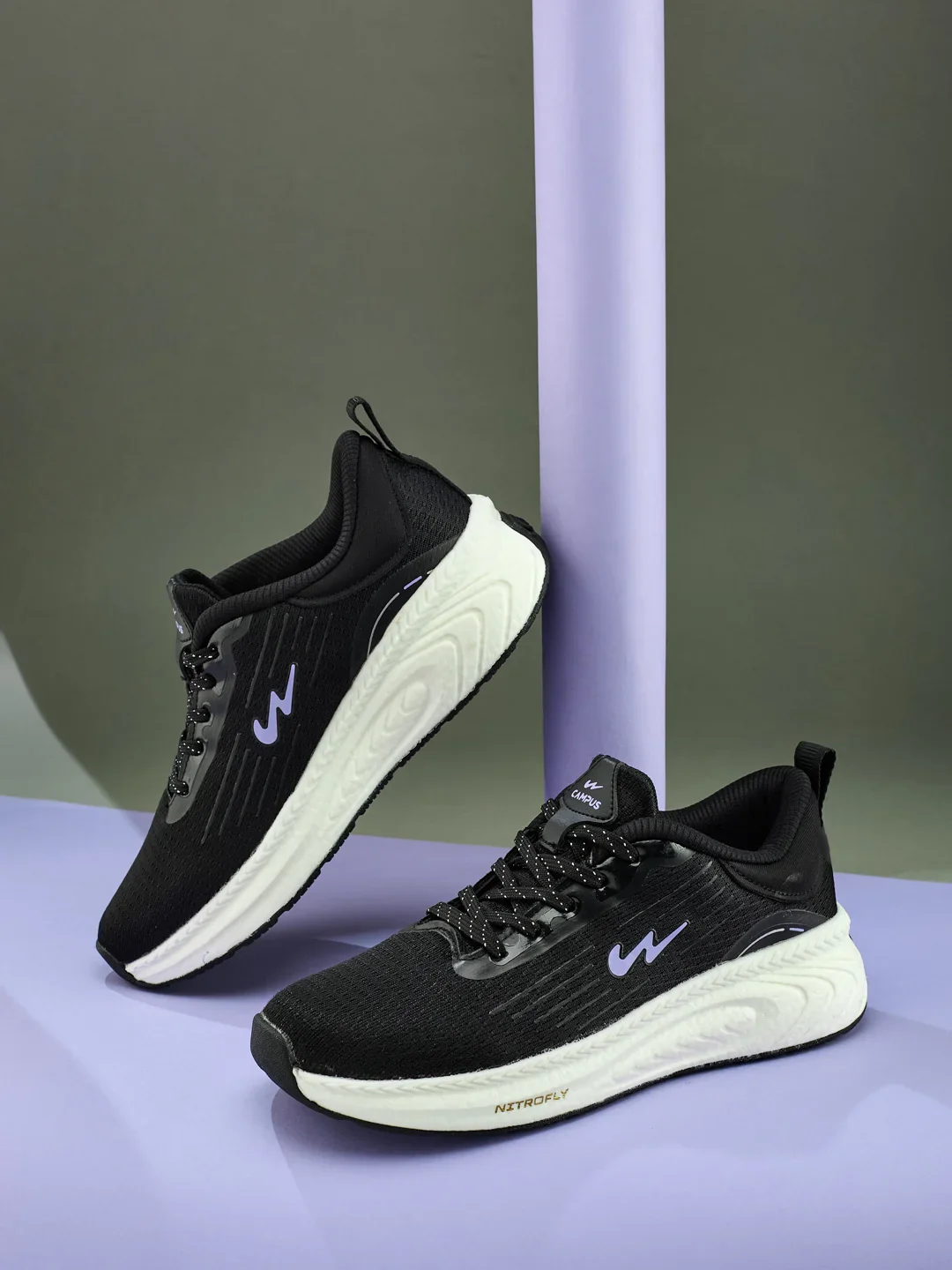 MALORE Black Women's Running Shoes - Image 7