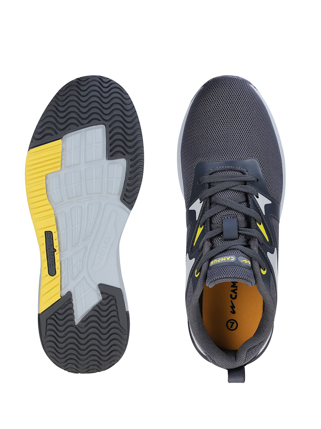 MELOR Grey Men's Sports Shoes - Image 5