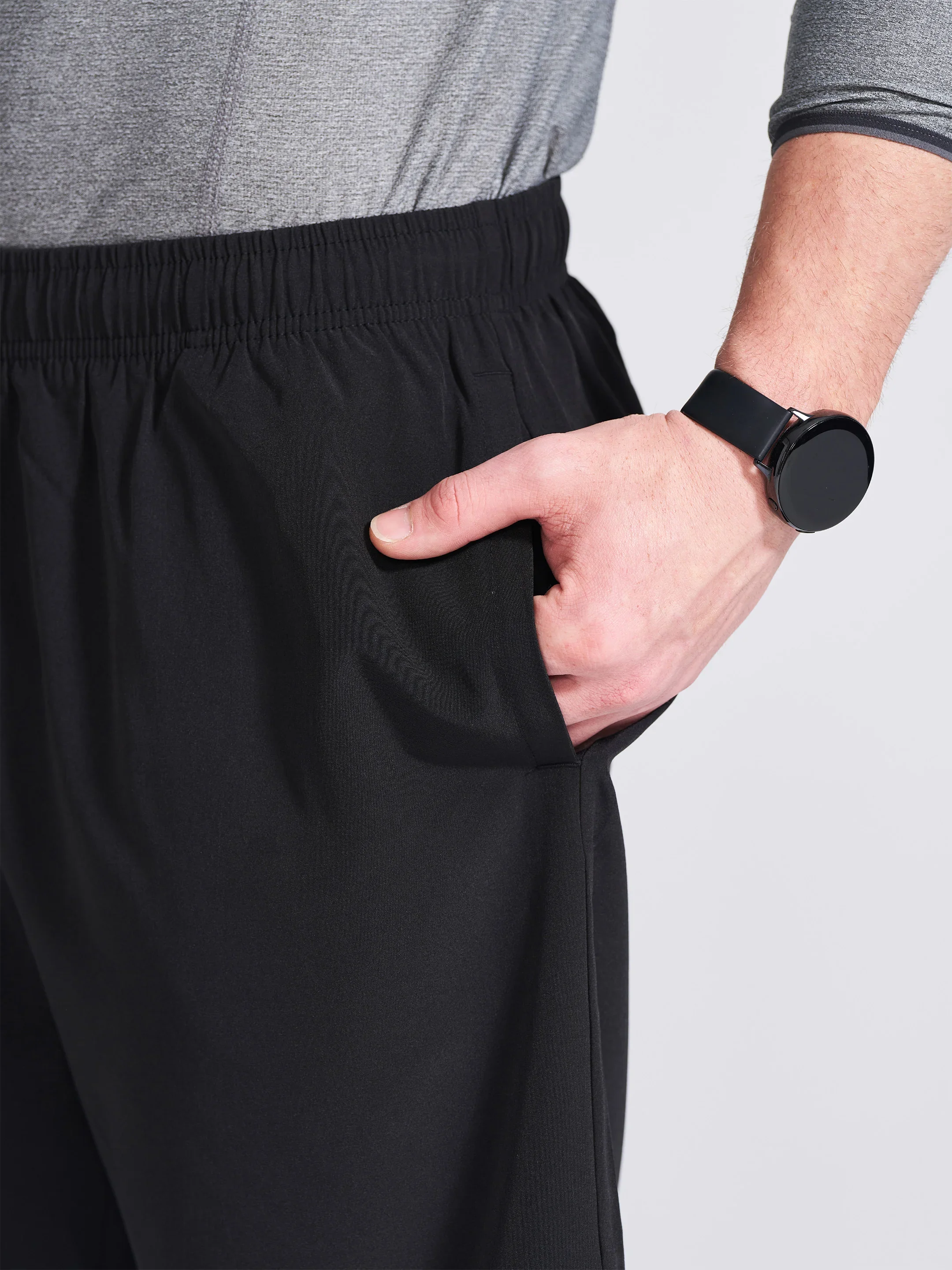 Men's Black Regular Fit Shorts - Image 4