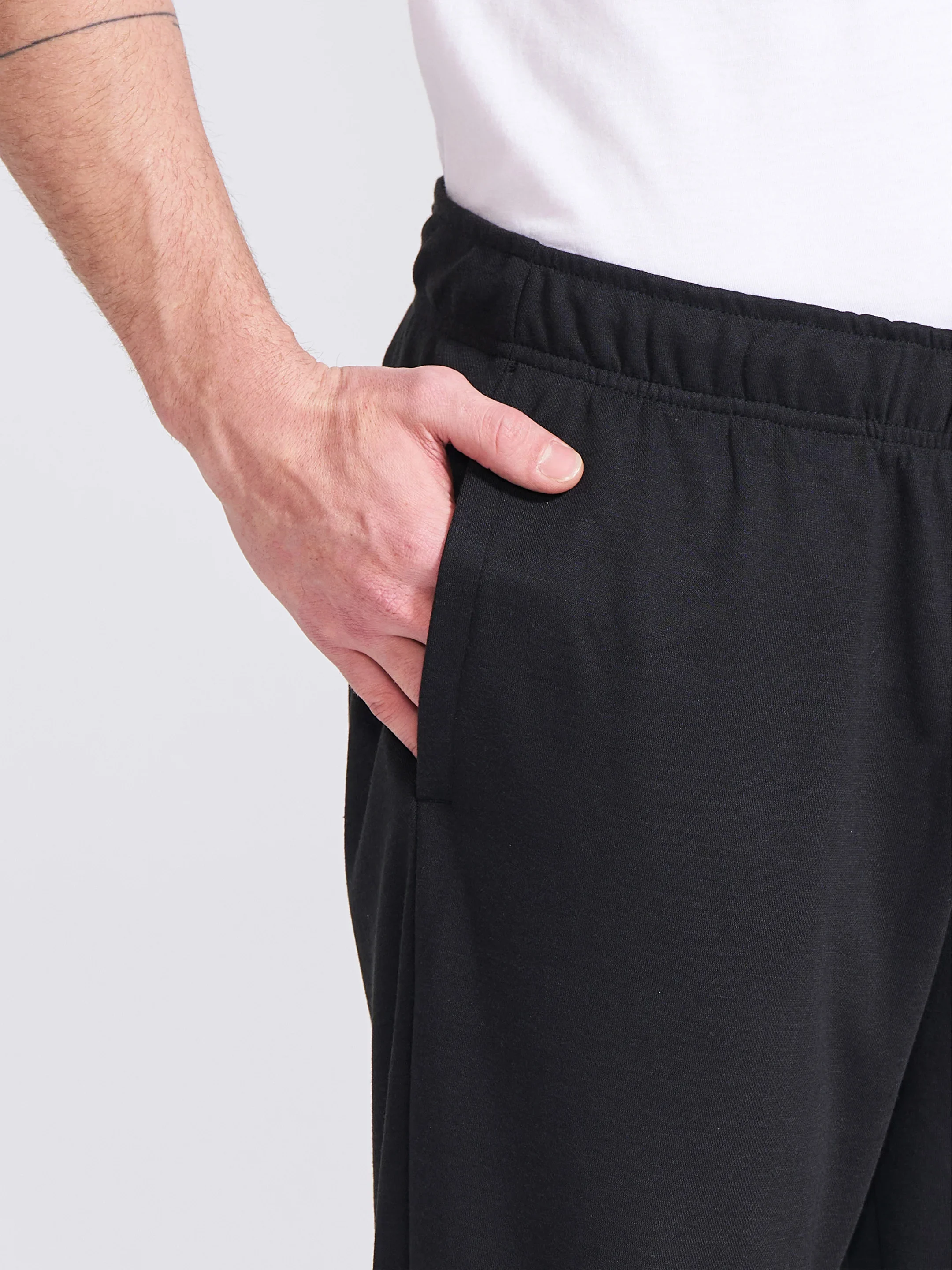 Men's Black Regular Fit Track Pants - Image 3