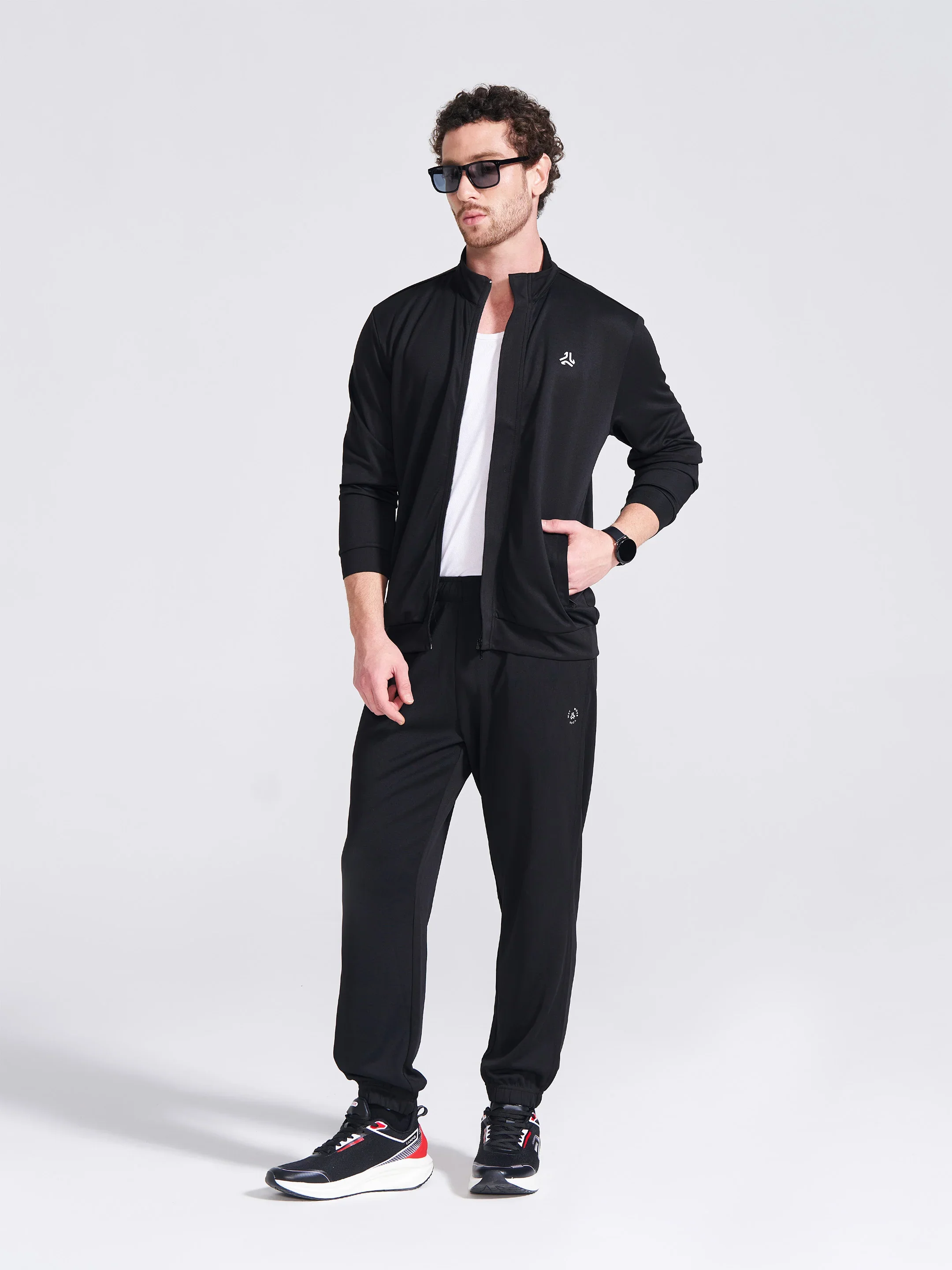 Men's Black Regular Fit Track Pants - Image 5