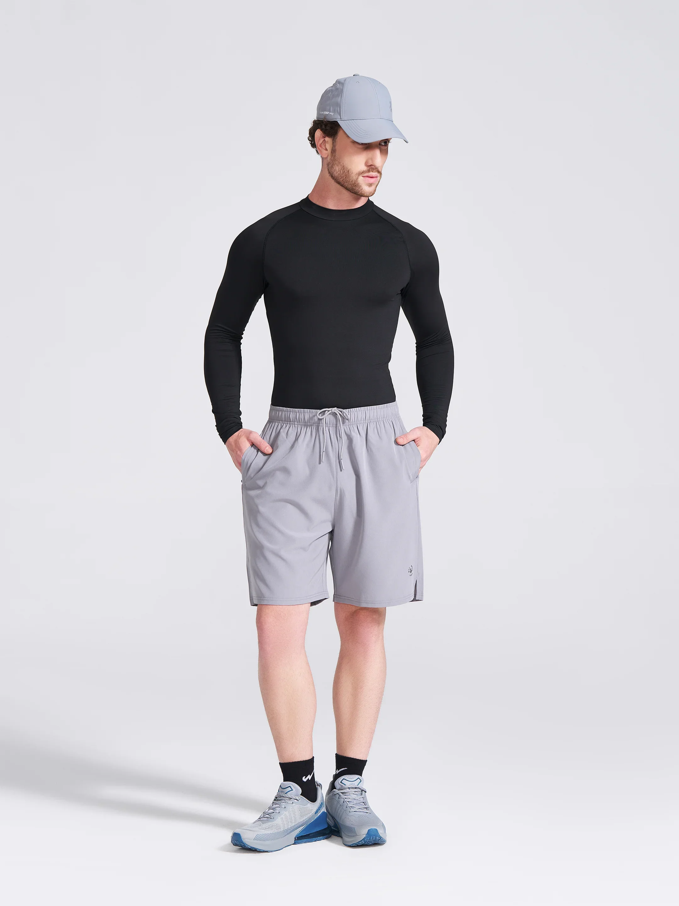 Men's Grey Regular Fit Shorts - Image 7