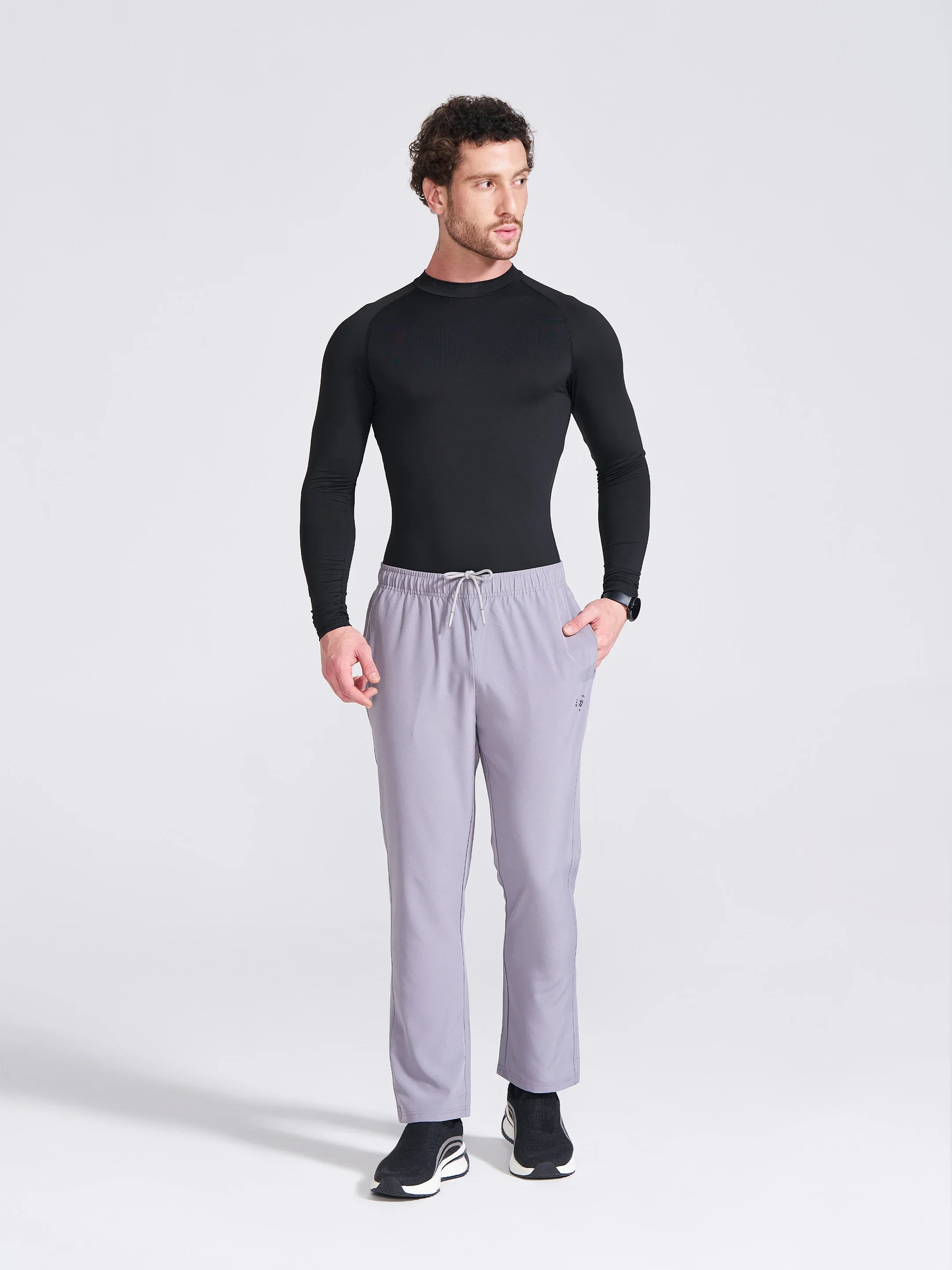 Men's Grey Regular Fit Track Pants - Image 5