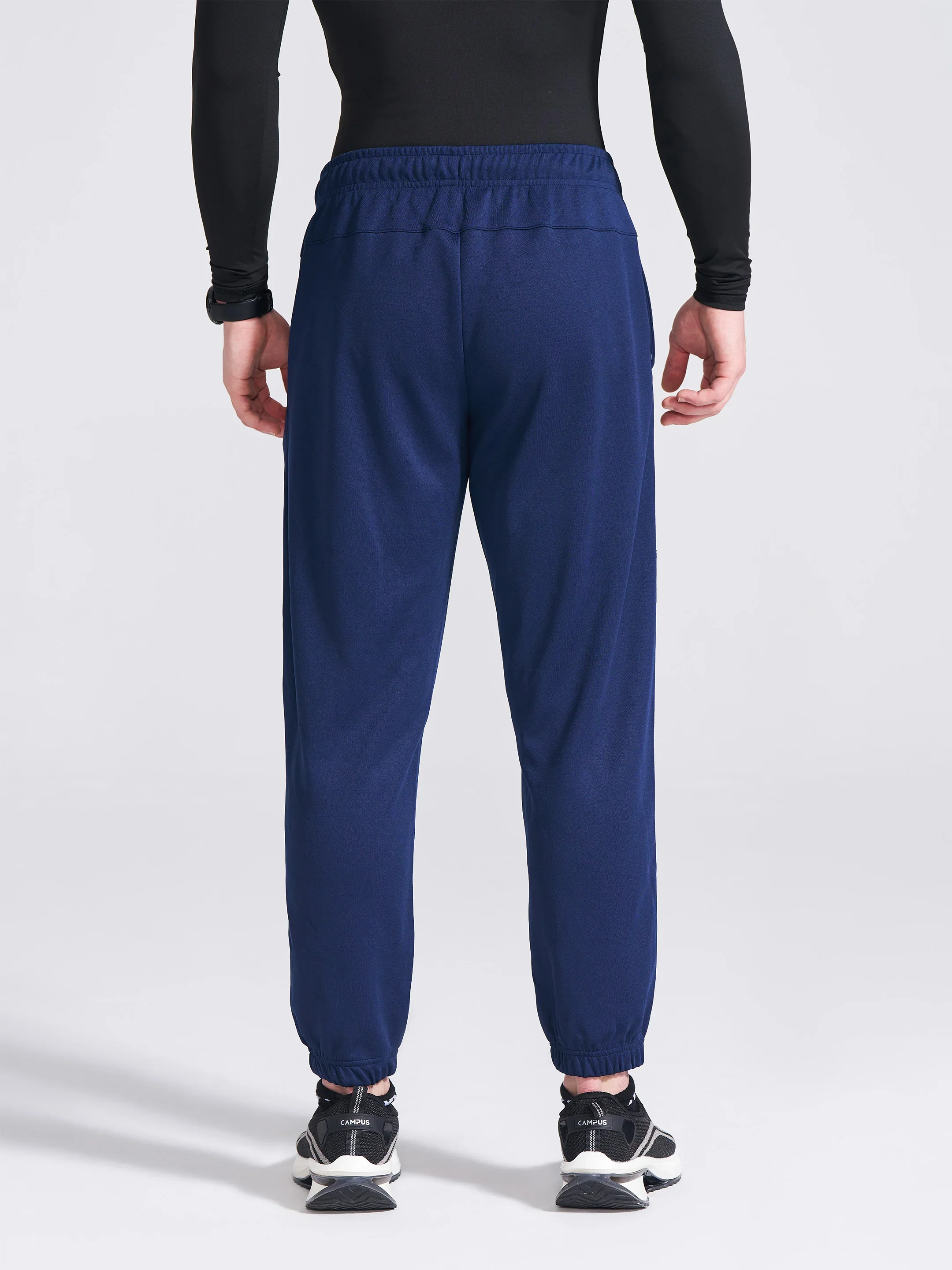 Men's Navy Regular Fit Track Pants - Image 5