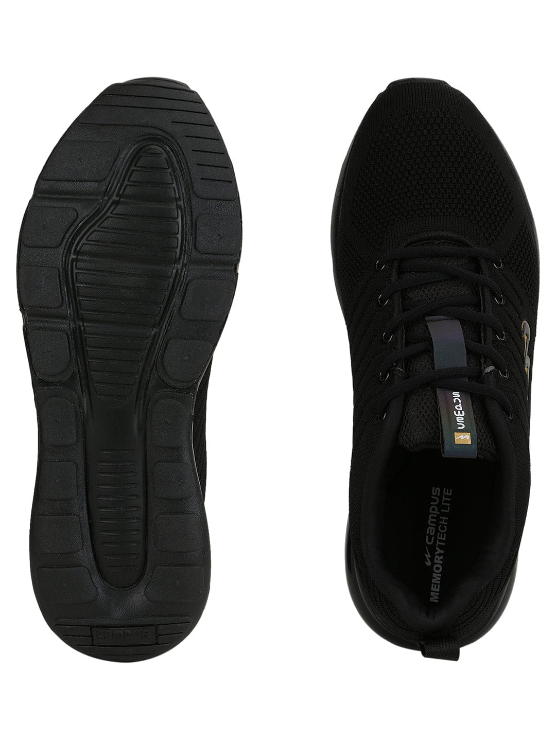 MIKE N Black Men's Running Shoes - Image 5