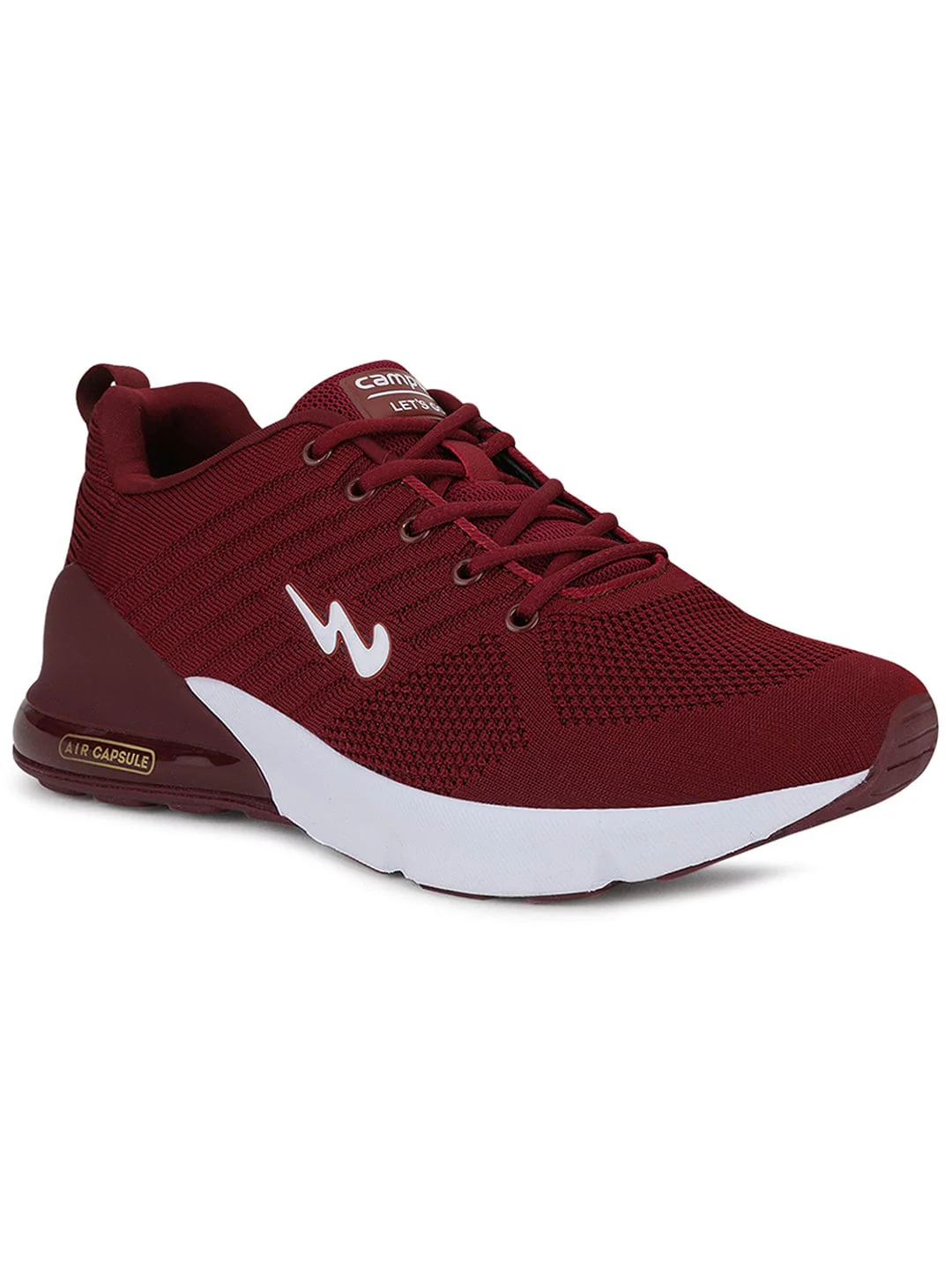 MIKE N Burgundy Men's Running Shoes - Image 2