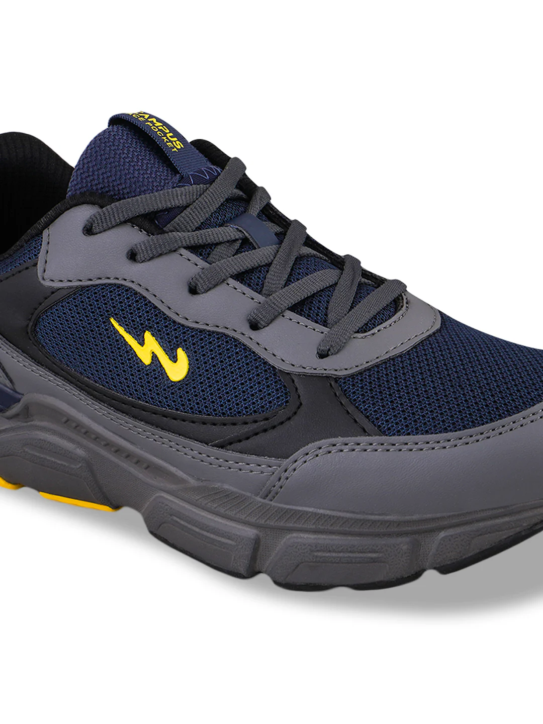 NAVIGATOR Grey Men's Running Shoes - Image 4