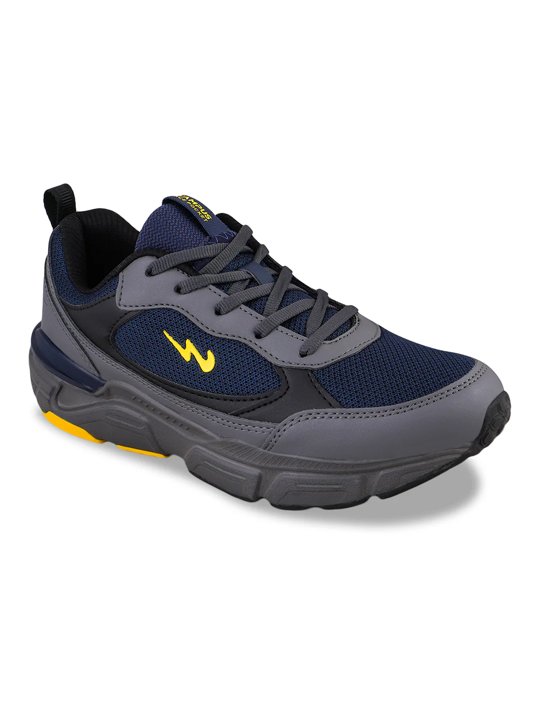 NAVIGATOR Grey Men's Running Shoes - Image 6