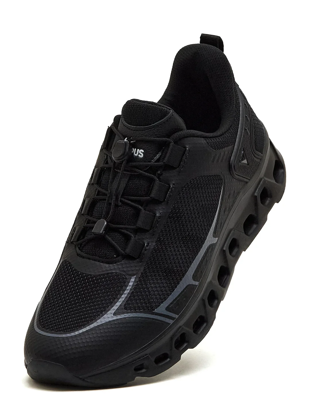 NECTER Black Men's Running Shoes - Image 3