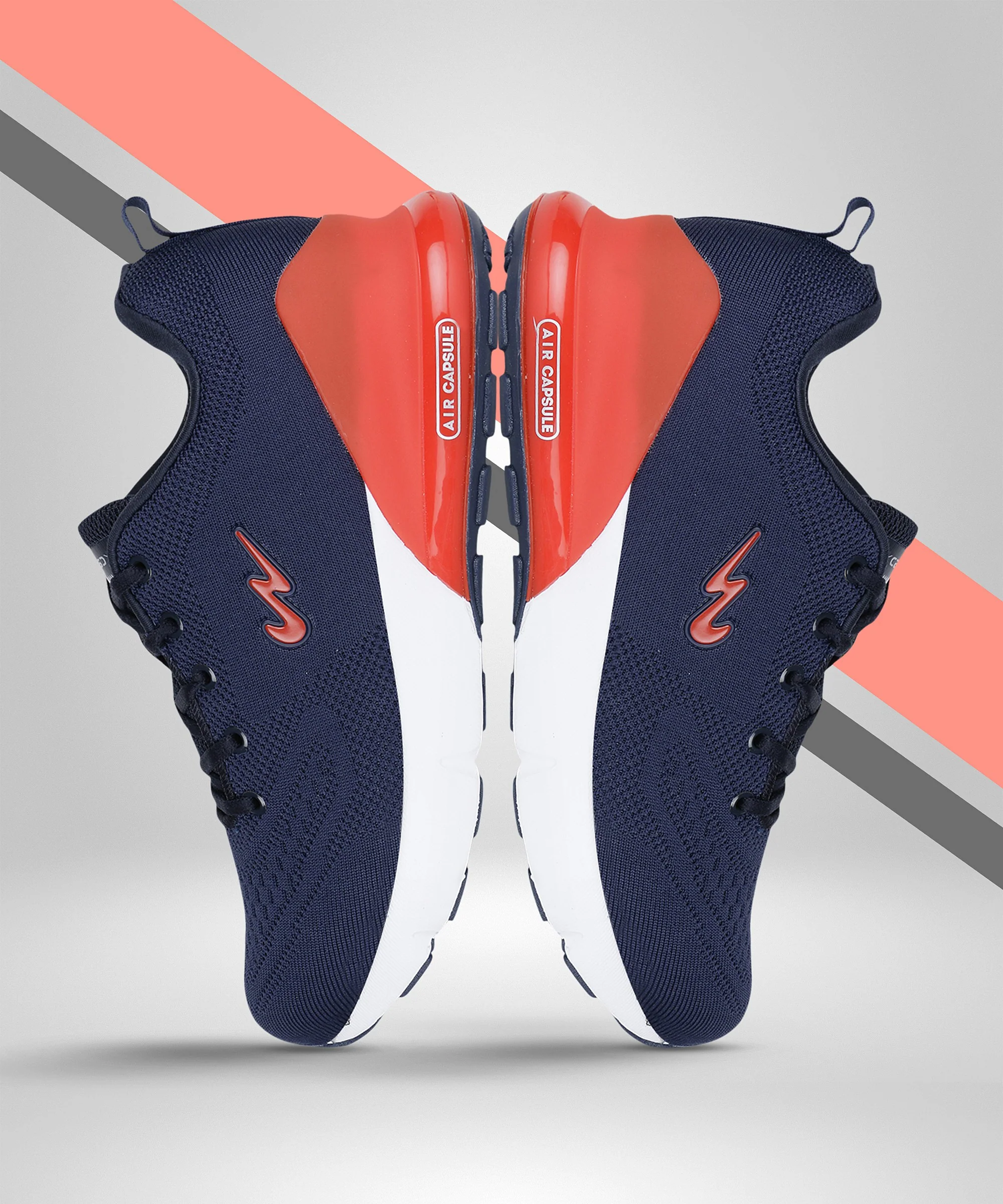 NORTH PLUS Navy Men's Running Shoes - Image 5