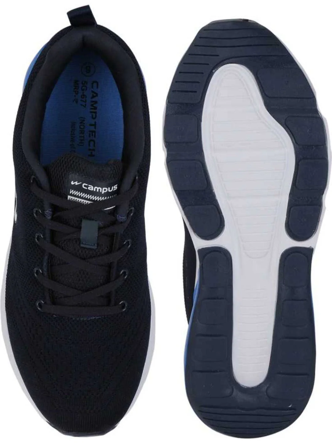 NORTH PLUS Navy Men's Running Shoes - Image 4