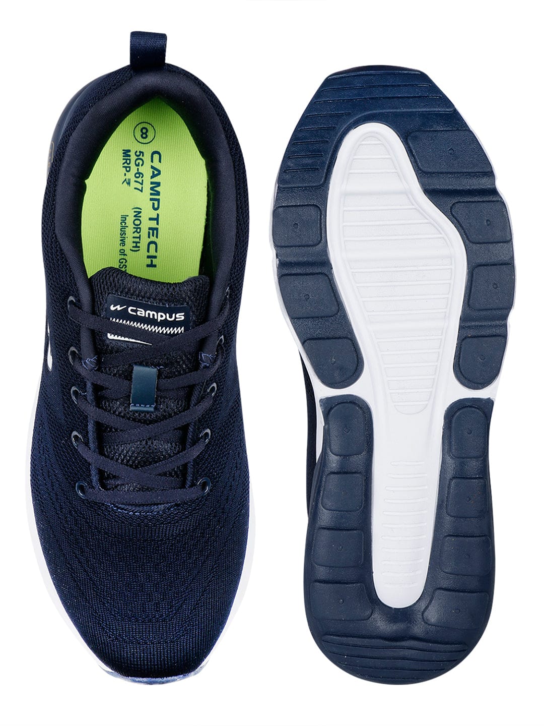 NORTH PLUS Navy Men's Running Shoes - Image 5