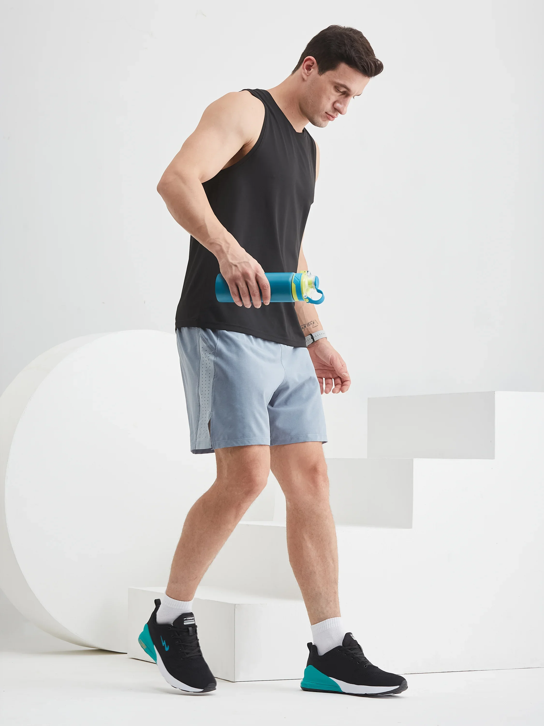 NORTH PLUS Blue Men's Running Shoes - Image 7