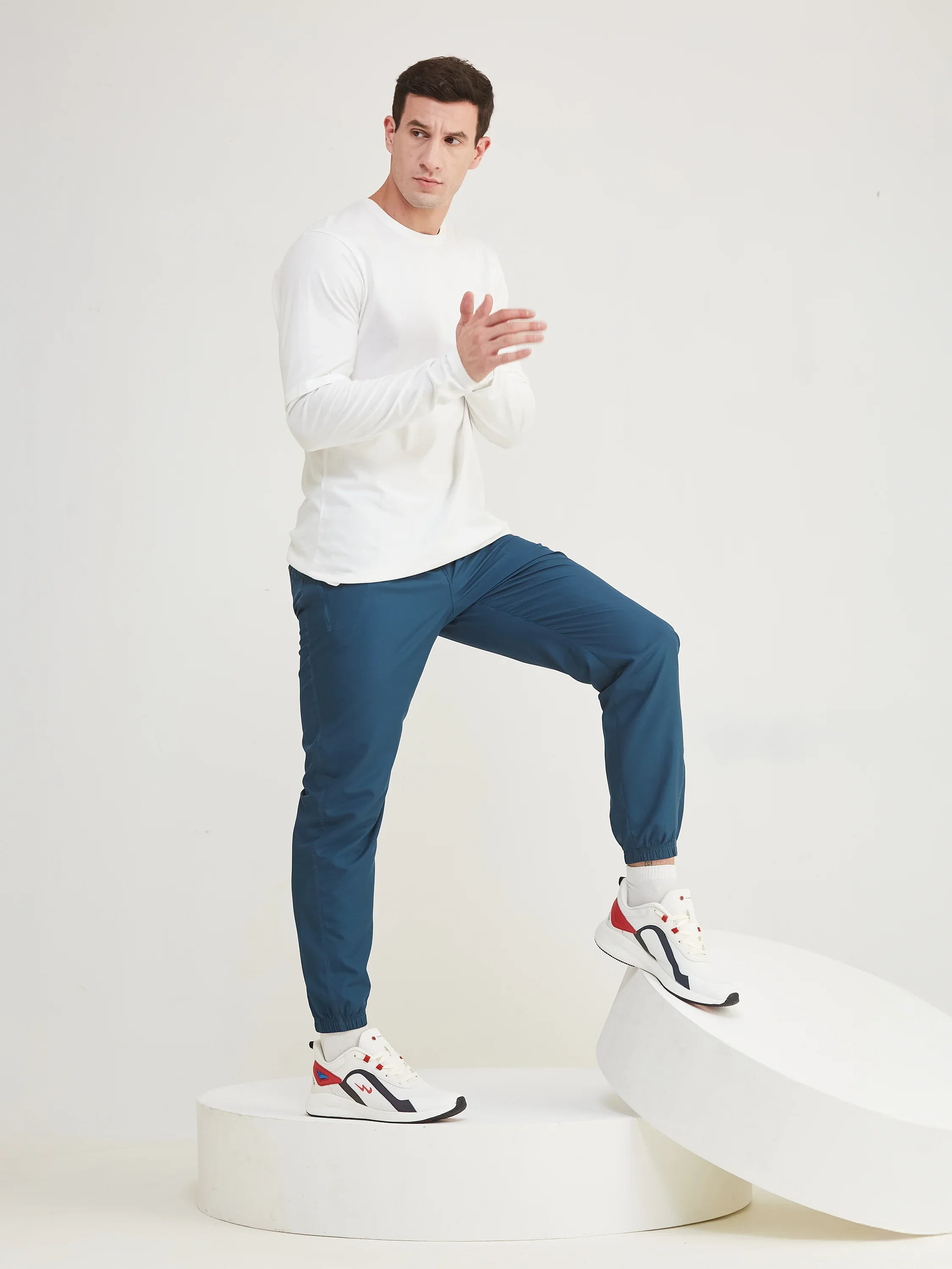 OMAX White Men's Running Shoes - Image 7