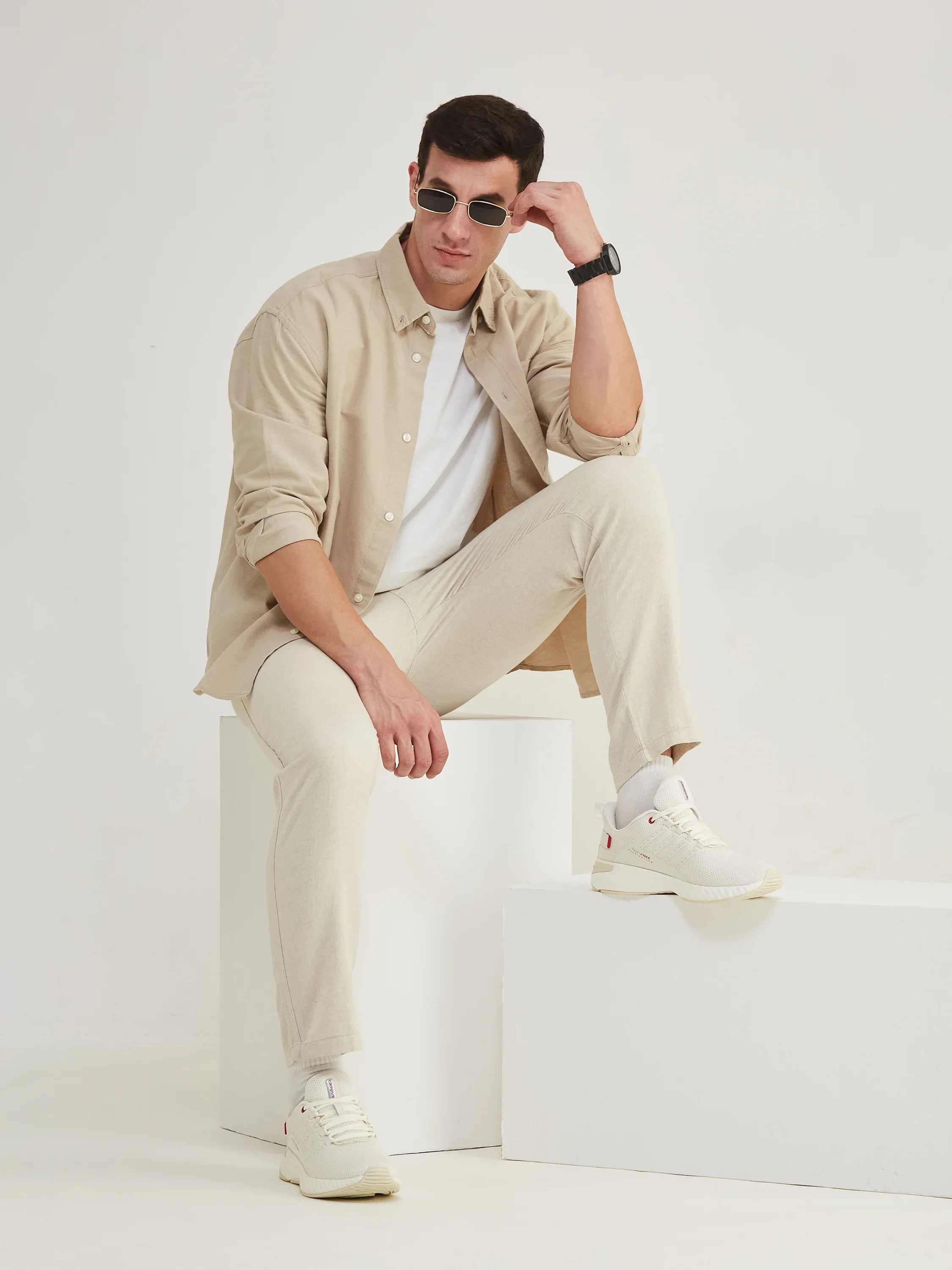 OSLO PRO Off White Men's Running Shoes - Image 7