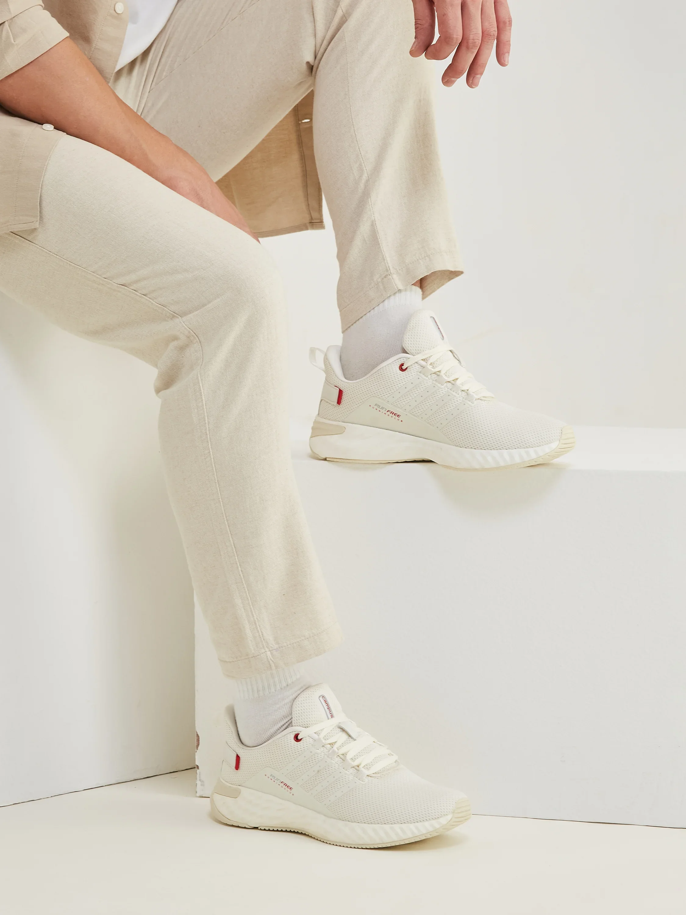 OSLO PRO Off White Men's Running Shoes - Image 8