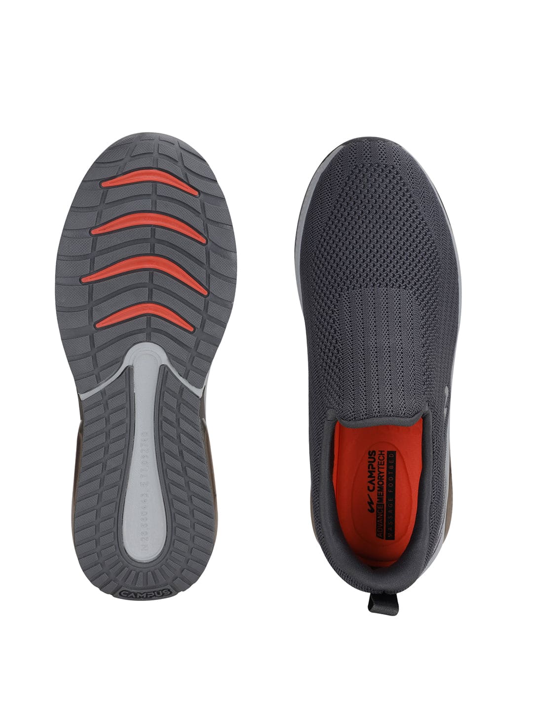 PANEL Grey Men's Casual Shoes - Image 4