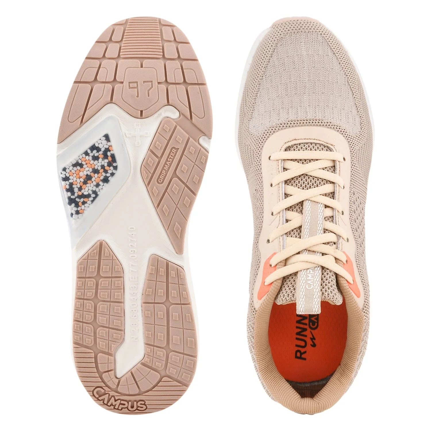 PARKY Beige Men's Running Shoes - Image 4