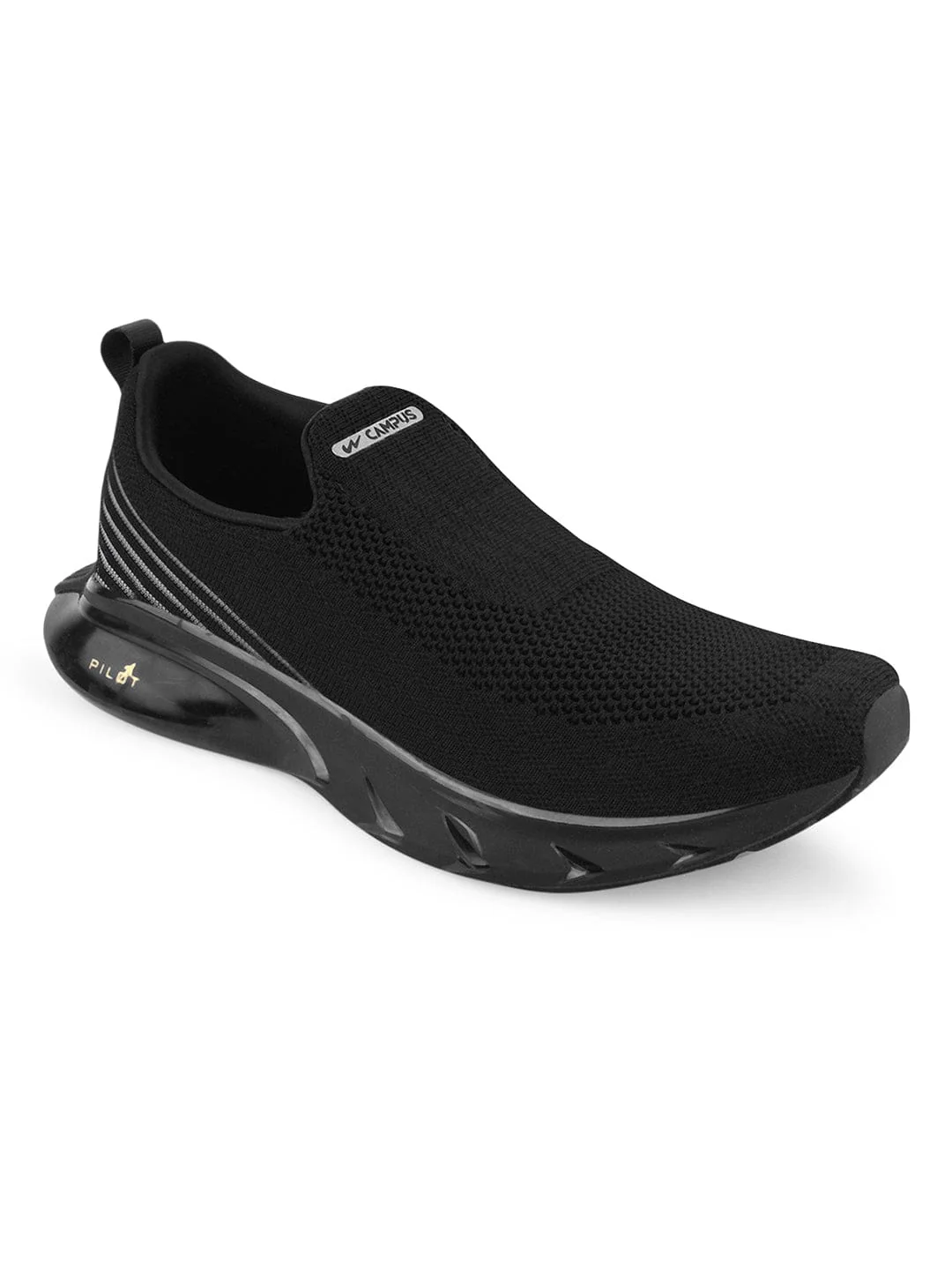 PILOT PRO Black Men's Walking Shoes - Image 2