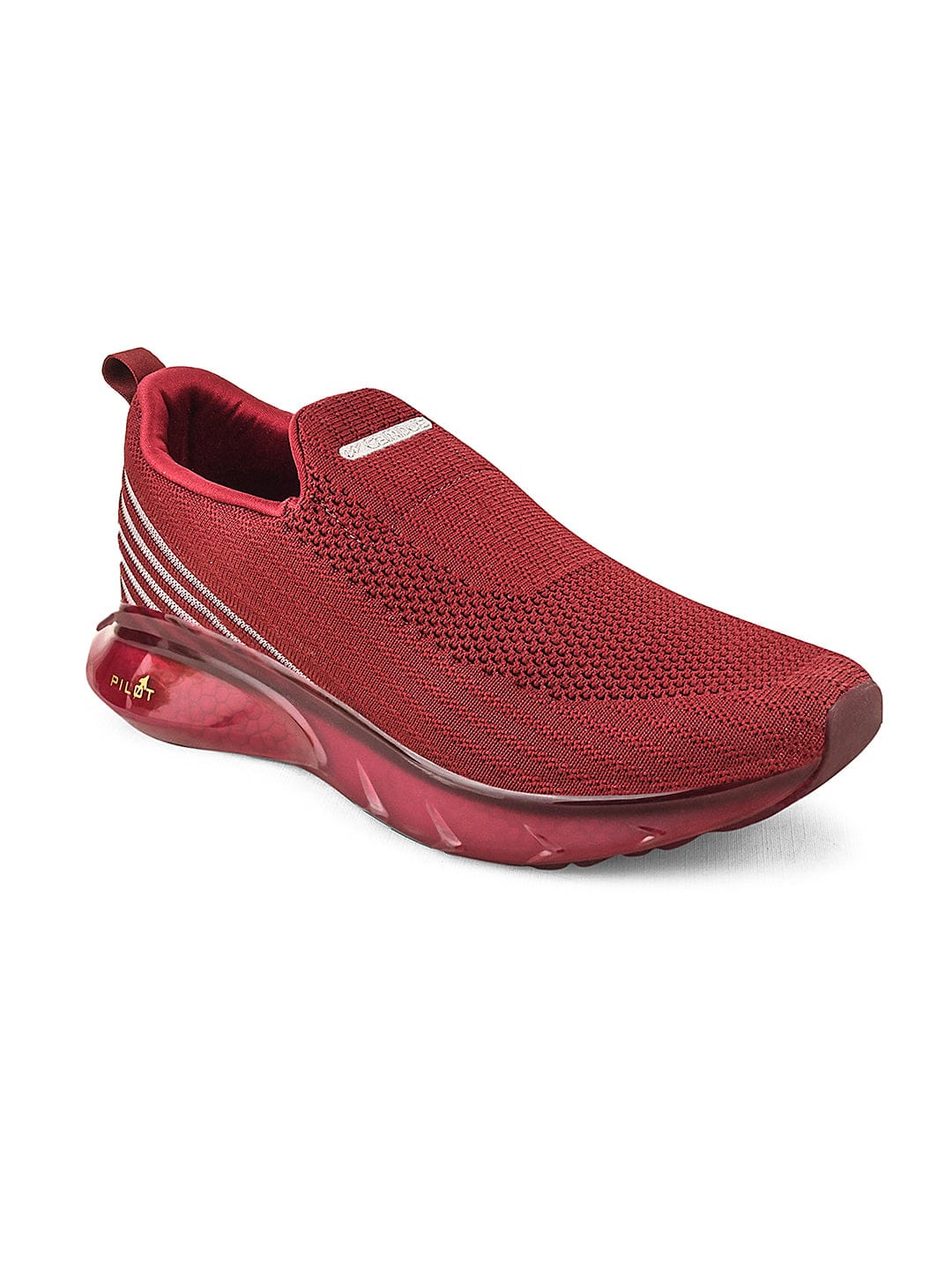 PILOT PRO Burgundy Men's Walking Shoes - Image 2
